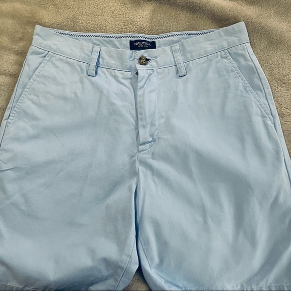 NAUTICA | MEN’S DECK SHORTS | BABY BLUE | 30W - Picture 4 of 10